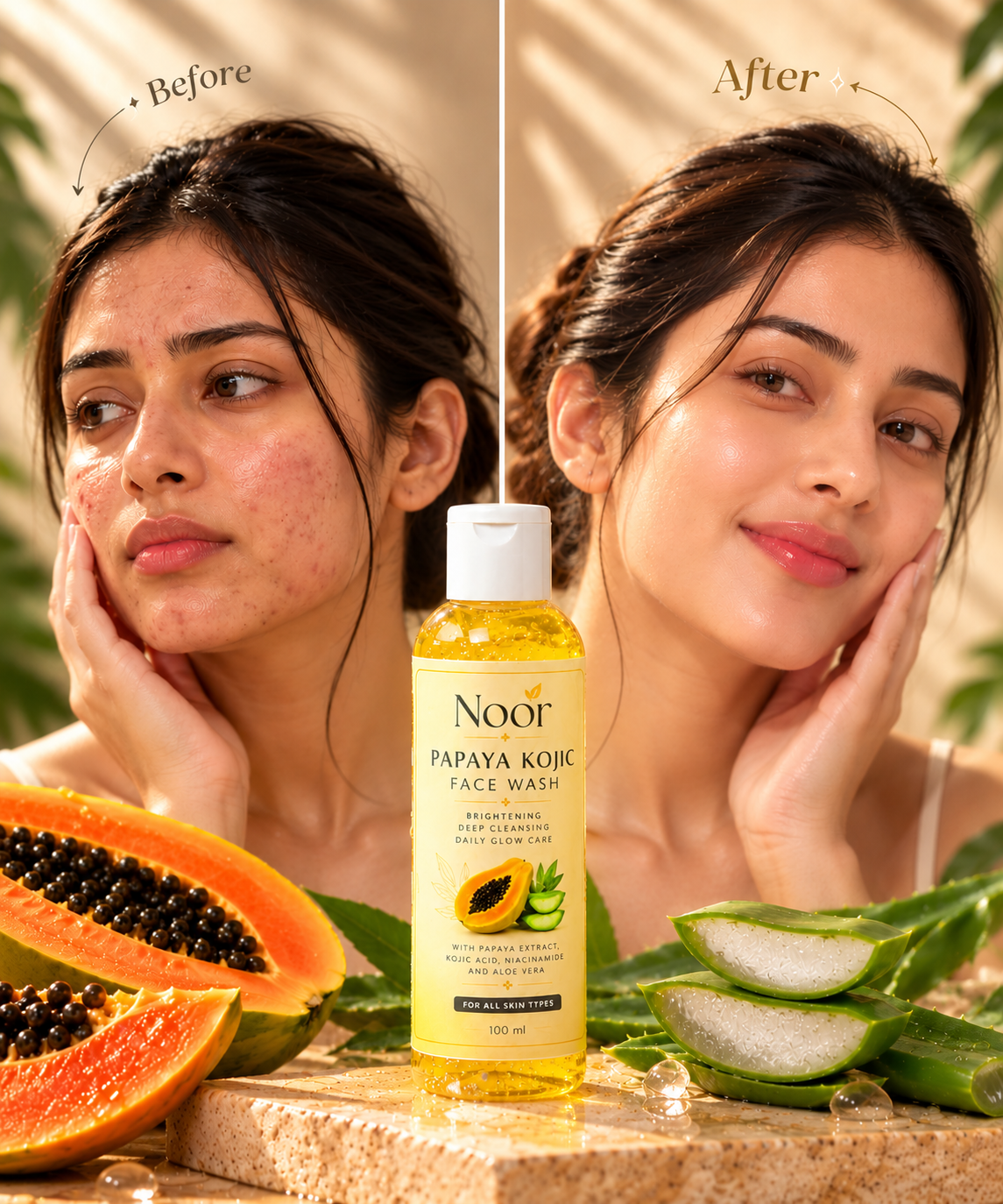 Noor Papaya Kojic Face Wash