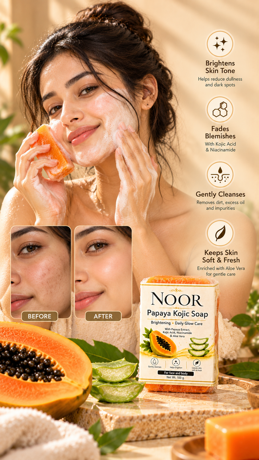 Noor Papaya Kojic Soap